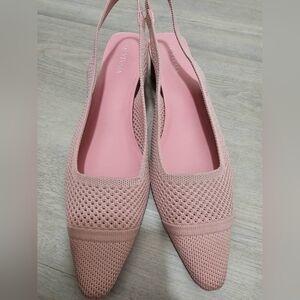 VIVAIA Pointed-Toe Sling-Back Heels